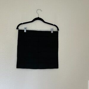 Heartsoul super short  black stretch skirt  30% latex 70%   polyester   Size L